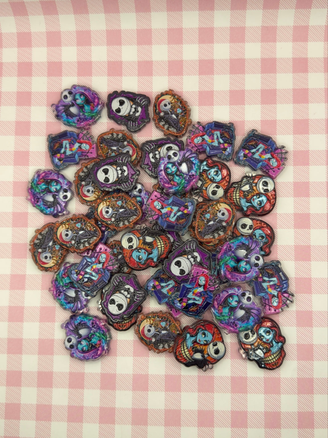 Examples of Jack and Sally beads in the random mix