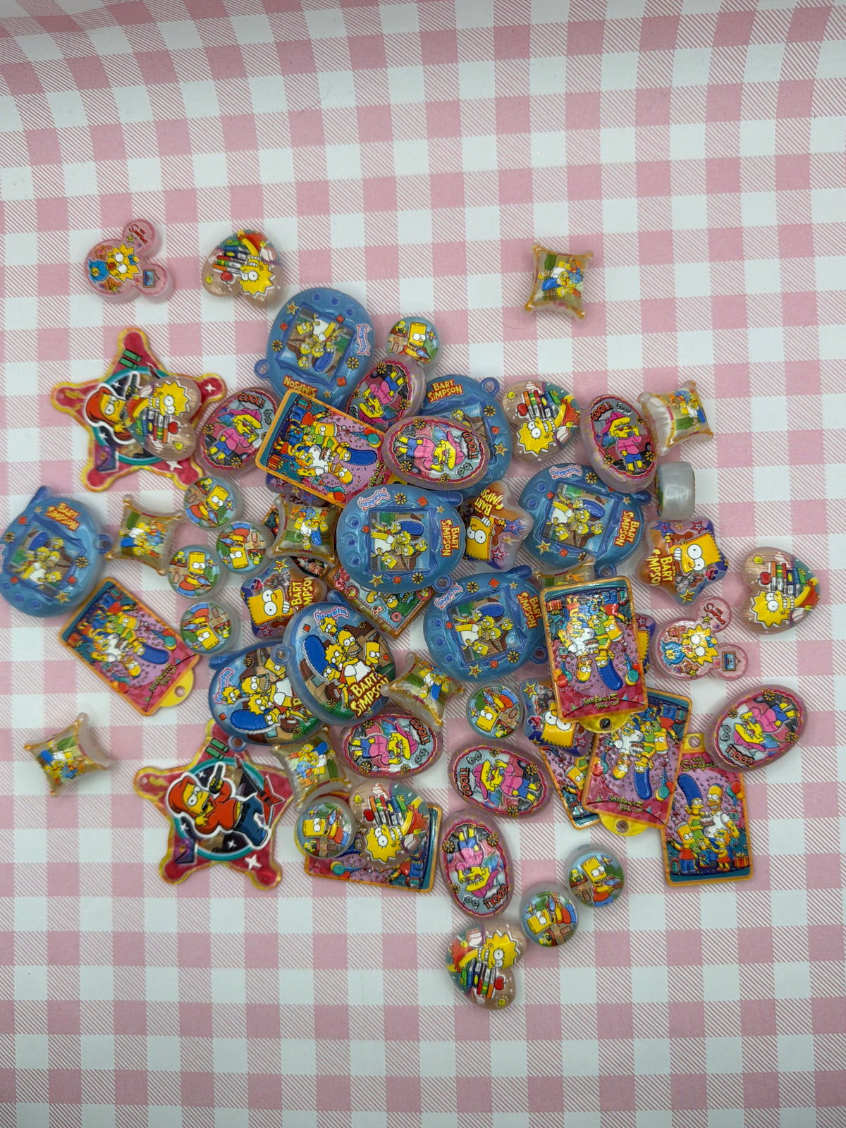 90s Yellow Cartoon Family Bead Set