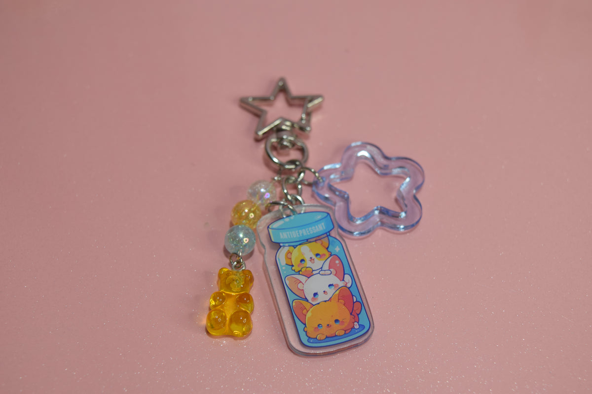 Berry Kawaii Mood Boosters Keychain Collection