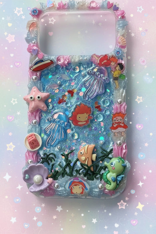 Ponyo Decoden Phone Case- 17 pro
