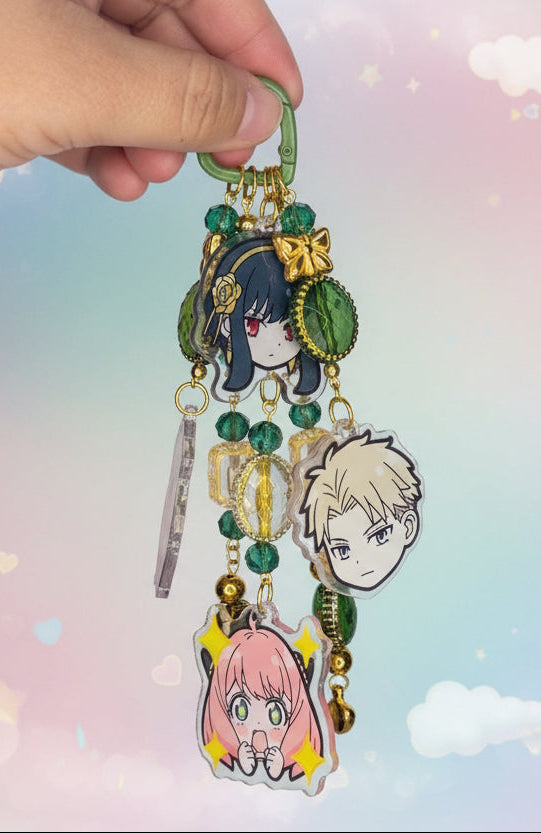 💗 Spy Family Inspired Bag Charm Green💗
