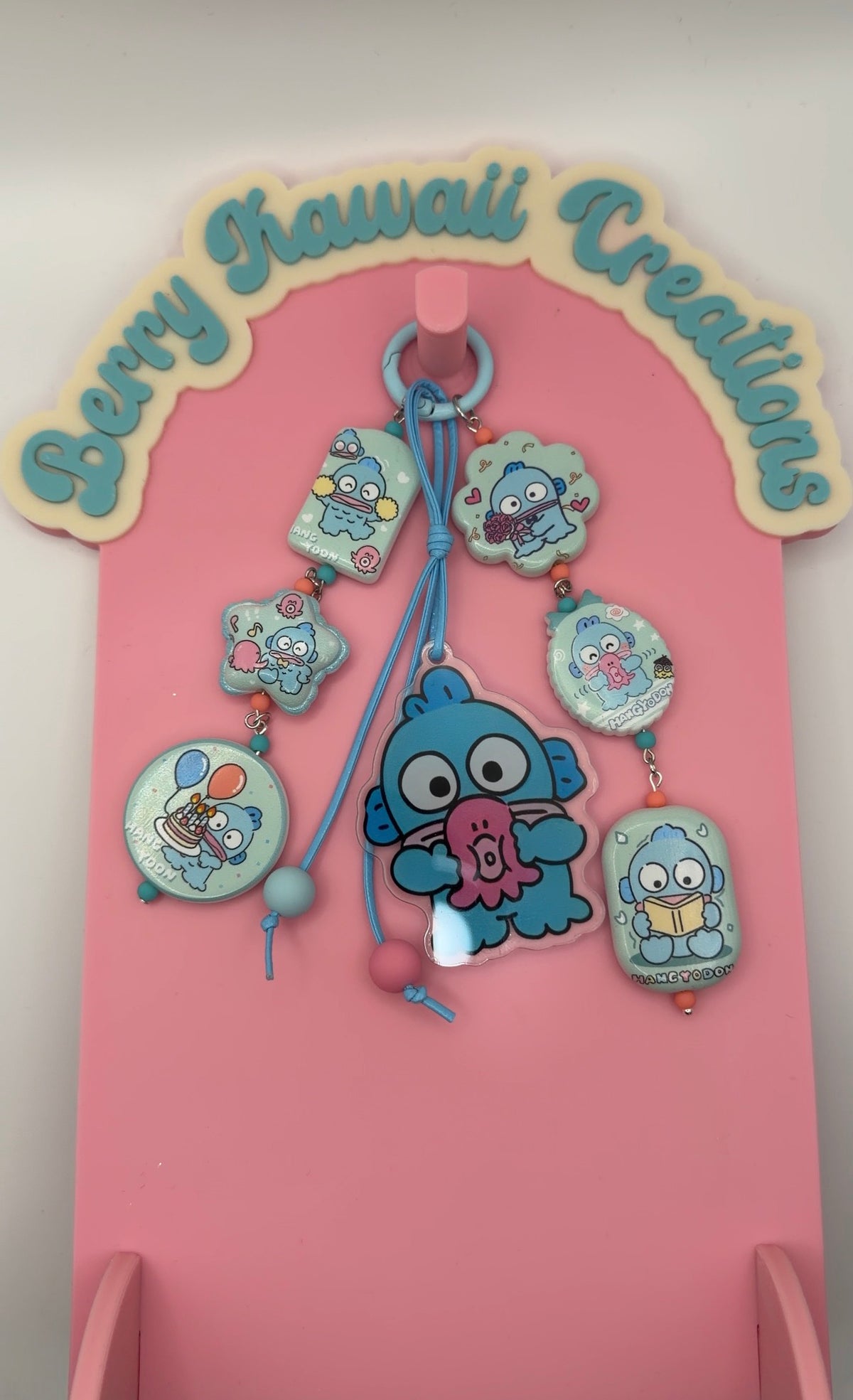 Hangyodon Inspired Layered Bag Charm / Keychain