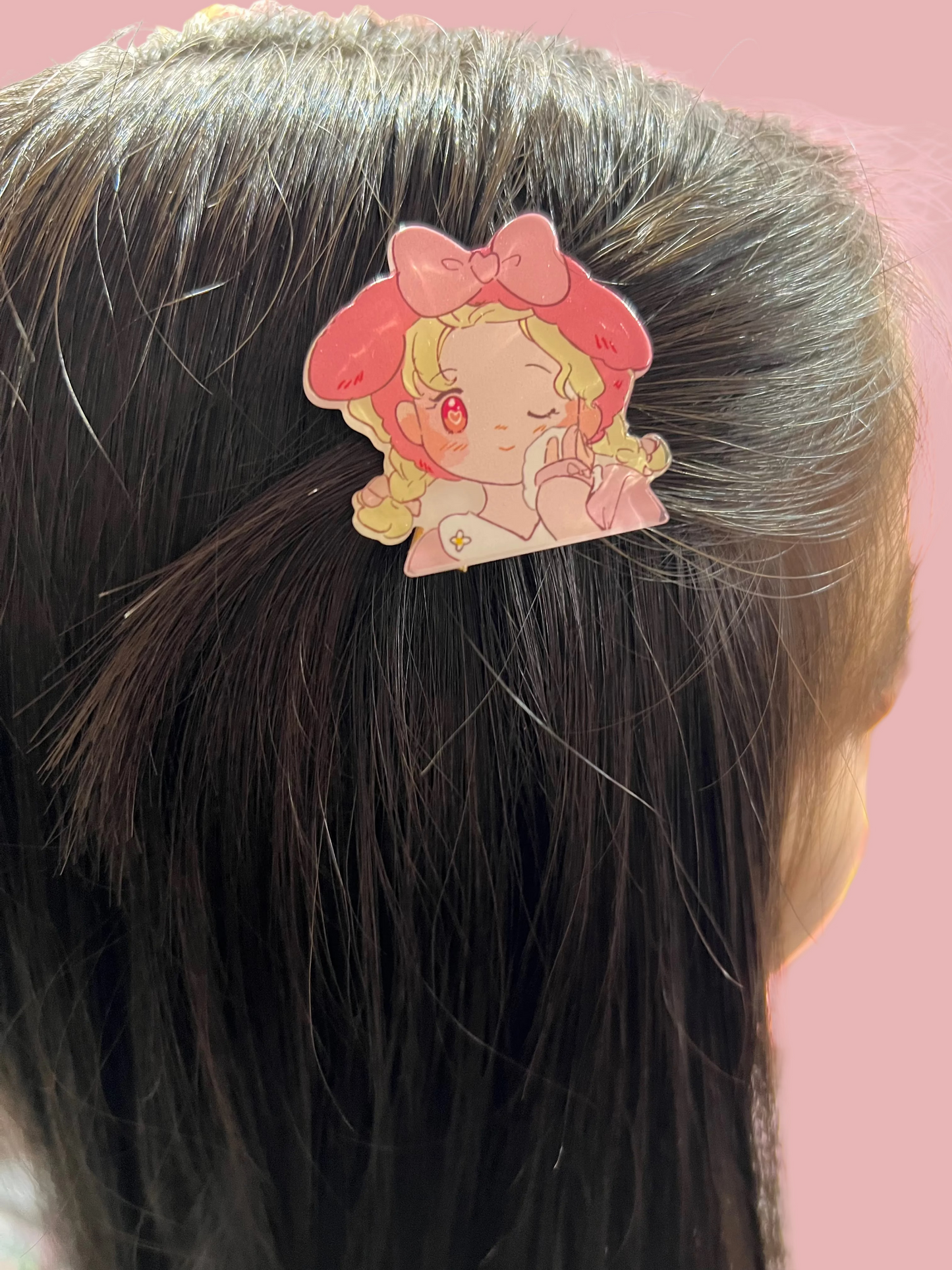 🍓 Berry Kawaii Character Hair Clips | Matching Pair